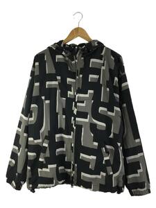 DIESEL◆J-JASS-MON-PRINT JACKET/ジャケット/46/ポリエステル/BLK/A11008