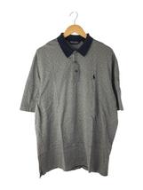 POLO GOLF◆ポロシャツ/XL/コットン/NVY/総柄_画像1