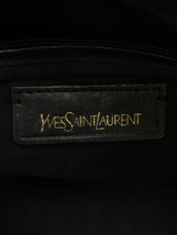 YVES SAINT LAURENT◆ハンドバッグ/レザー/BRW/無地/金具Y/状態考慮//ボストンバッグ_画像3