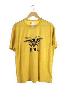 RRL◆Tシャツ/XL/コットン/YLW/プリント