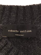 ROBERTO COLLINA◆ニットベスト(厚手)/S/ウール/GRY/無地/SP VNショートベスト/22-080-923-0029_画像3