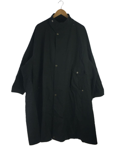 77circa◆anti gas cape coat/コート/-/コットン/ブラック