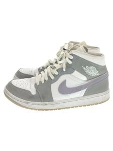 NIKE◆AIR JORDAN 1 MID_エア ジョーダン 1 ミッド/28cm/GRY/レザー