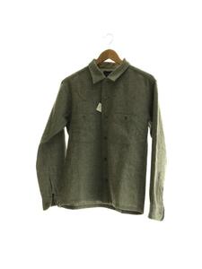 TENDERLOIN◆T-WOOL SHT/長袖シャツ/XS/ウール/GRY/無地