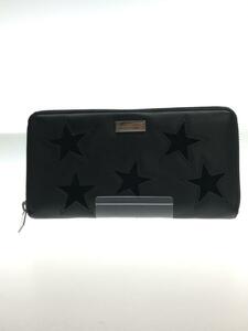 STELLAMcCARTNEY◆長財布/星/BLK/レディース/ラウンドジップ