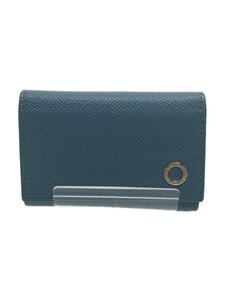 BVLGARI* BVLGARY / key case /290662/ leather / blue 