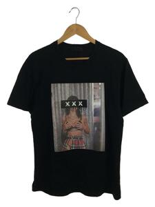 GOD SELECTION XXX◆Tシャツ/L/コットン/BLK/プリント