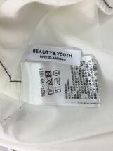 BEAUTY&YOUTH UNITED ARROWS◆長袖シャツ/コットン/WHT/1621-199-1691/シルク混/ボタン欠品_画像3