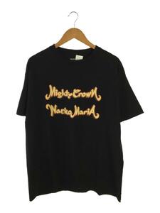 WACKO MARIA◆MIGHTY CROWN/CREW NECK T-SHIRT/XL/コットン/BLK/無地