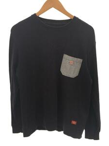 DICKIES◆長袖Tシャツ/-/ウール/NVY/無地/ディッキーズ