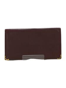 Cartier*. inserting / long wallet / leather /RED/ lady's 