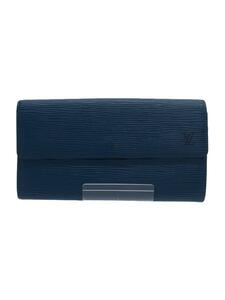 LOUIS VUITTON◆長財布/PVC/BLU/レディース/CA0946