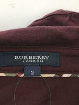 BURBERRY LONDON◆半袖ブラウス/2/コットン/ボルドー/ワインレッド/FA076-638-36/メタルボタン/カジュアル/_画像3