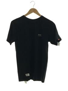 WTAPS◆SMAL LOGO/BACK BONE/Tシャツ/1/コットン/BLK/プリント