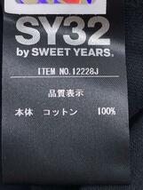 SY32 by SWEET YEARS◆Tシャツ/L/コットン/BLK_画像4