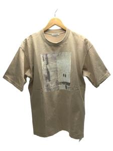 CLANE HOMME◆アートTシャツ/1/コットン/BEG/26105-0811