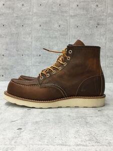 RED WING◆レースアップブーツ・クラシックモックトゥ/26cm/ブラウン/スウェード