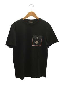 MONCLER◆Tシャツ/-/コットン/BLK/無地/H10918C00048 8390Y