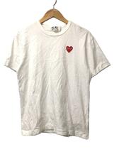 PLAY COMME des GARCONS◆Tシャツ/L/コットン/WHT/AZ-T108_画像1