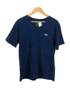 BLUE BLUE◆Tシャツ/L/コットン/NVY/無地