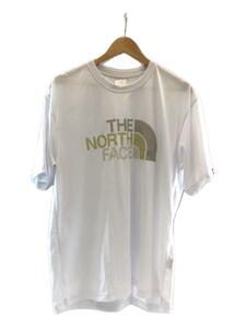 THE NORTH FACE◆S/S Colorful Logo Tee/ロゴプリント/Tシャツ/L/コットン/ホワイト/NT32353