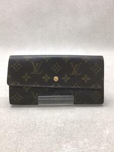 LOUIS VUITTON◆ポシェット・ポルト・モネ・カルトクレディ_ダミエ・エベヌ_BRW/PVC/BRW/レディース