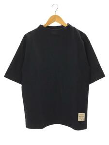 Nigel Cabourn◆MOCK NECK T-SHIRT/モックネックTシャツ/46/コットン/ネイビー/8036-00-21012