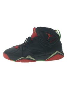 NIKE◆AIR JORDAN 7 RETRO/エアジョーダンレトロ/ブラック/304775-029/29cm/BLK/レサ