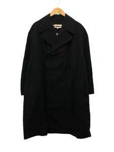 MM6* trench coat /S/ cotton / black / stripe /S52AH0067