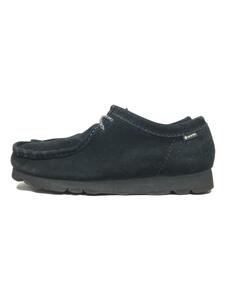 Clarks◆WallbeeGTX/ワラビー/モカシンシューズ/26.5cm/BLK/スウェード/26149449