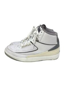 NIKE◆AIR JORDAN 2 RETRO Cement Grey/ハイカットスニーカー/26.5cm/WHT