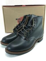 RED WING◆BECKMAN FLATBOX/ベックマンフラットボックス/27cm/BLK/レザー_画像2