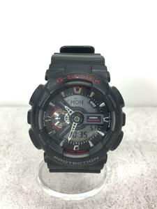 CASIO◆クォーツ腕時計・G-SHOCK/デジアナ/BLK/GA-110-1AJF