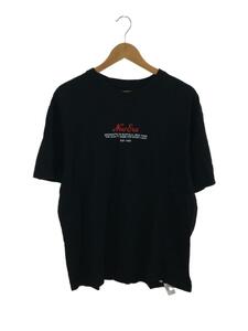 NEW ERA◆Tシャツ/XL/コットン/BLK/無地