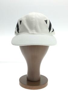 OFF-WHITE◆DIAG BASEBALL-CAP/FREE/コットン/WHT/無地/メンズ