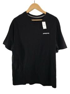 patagonia◆Tシャツ/L/コットン/BLK/プリント/38535
