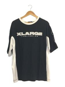 X-LARGE◆22SS/TWO TONE SCREAMING GORILLA S/S TEE/半袖Tシャツ/L/コットン/BLK/