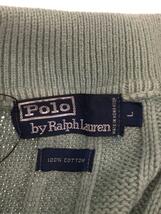 POLO RALPH LAUREN◆ポロシャツ/L/コットン/GRN/無地_画像3