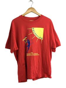 Tシャツ/XL/コットン/RED/プリント