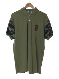 A BATHING APE◆ポロシャツ/XXL/コットン/GRN/無地/001P0C301007X