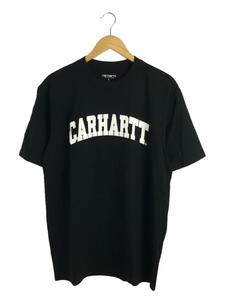 Carhartt◆S/S UNIVERSITY T-SHIRT/Tシャツ/L/コットン/BLK