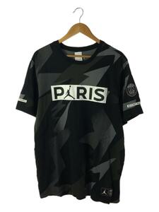 NIKE◆JORDAN PARIS SAINT-GERMAIN/PSG SS JOC TAG TEE/XL/コットン/BLK/