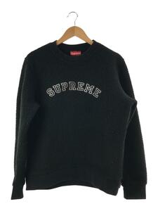 Supreme◆Polartec Deep Pile Crewneck/スウェット/M/ポリエステル/BLK