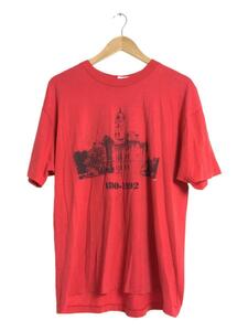 Hanes◆Tシャツ/XL/90s/コットン/RED/プリント