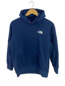 THE NORTH FACE◆BACK SQUARE LOGO HOODIE_バック スクエア ロゴ フーディ/S/コットン/NVY/無地