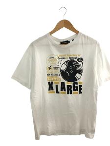 X-LARGE◆S/S TEE GREATEST HITS/Tシャツ/L/コットン/WHT/プリント/101212011020