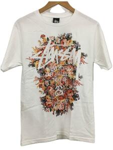 STUSSY◆Tシャツ/S/コットン/WHT