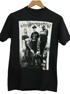 STUSSY◆Tシャツ/S/コットン/BLK/プリント