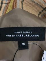UNITED ARROWS green label relaxing◆ロングスカート/38/ポリエステル/YLW/チェック/3624-199-1847_画像4