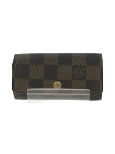 LOUIS VUITTON◆ミュルティクレ4_ダミエ・エベヌ_BRW/PVC/BRW/メンズ